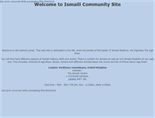 Tablet Screenshot of ismaili.co.uk